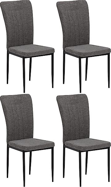 Home affaire 4-Fußstuhl "Bergamo" (Set) 4 Stk.erhältlich in Samt, Vintage-M günstig online kaufen