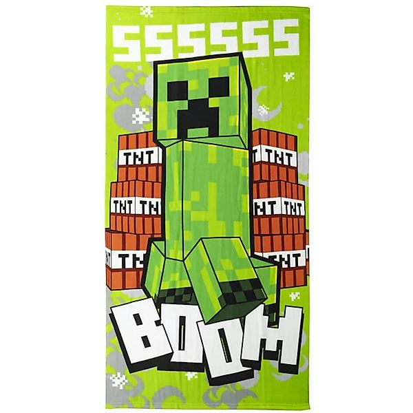 Minecraft Strandtuch MInecraft Creeper Mikrofaser Badetuch günstig online kaufen