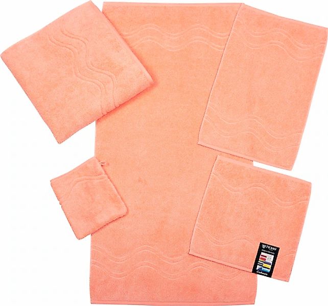 ROSS Gästehandtuch »Cashmere feeling«, (6 St.), mit Wellen-Bordüre günstig online kaufen