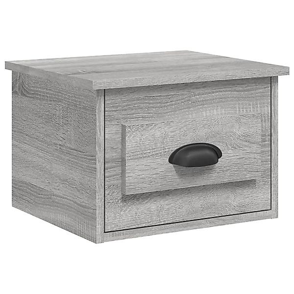 vidaXL Nachttisch Wand-Nachttisch Grau Sonoma 41,5x36x28 günstig online kaufen