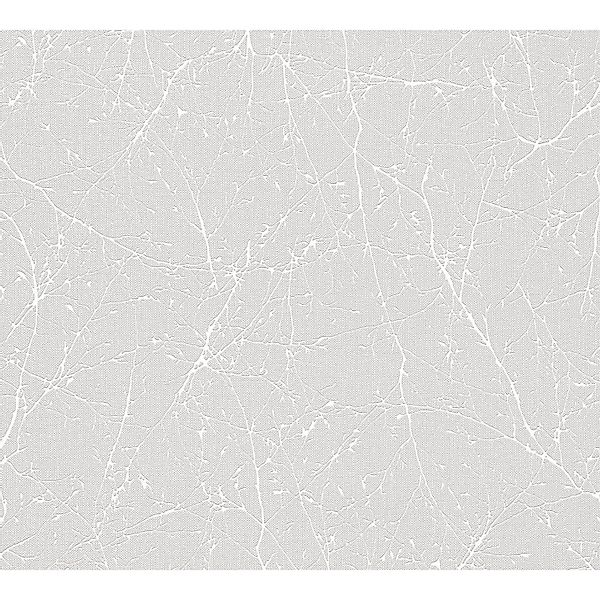 PROFHOME 305071-GU Tapete Floral metallische Akzente Weiß Grau Silber 0,53 günstig online kaufen