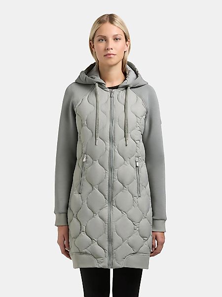 khujo Kurzmantel "Nora" Materialmix-Mantel mit abnehmbarer kapuze günstig online kaufen