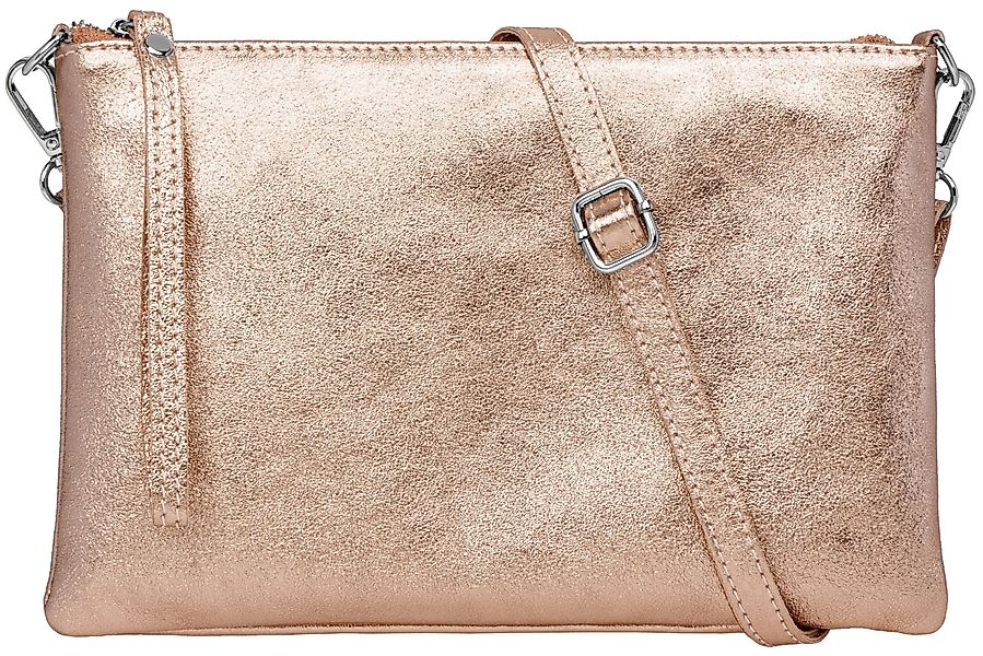 Caspar Clutch XL Leder Umhängetasche Damen günstig online kaufen