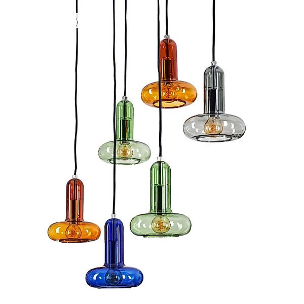 hofstein Pendelleuchte Pendellampe aus Metall/Glas in günstig online kaufen