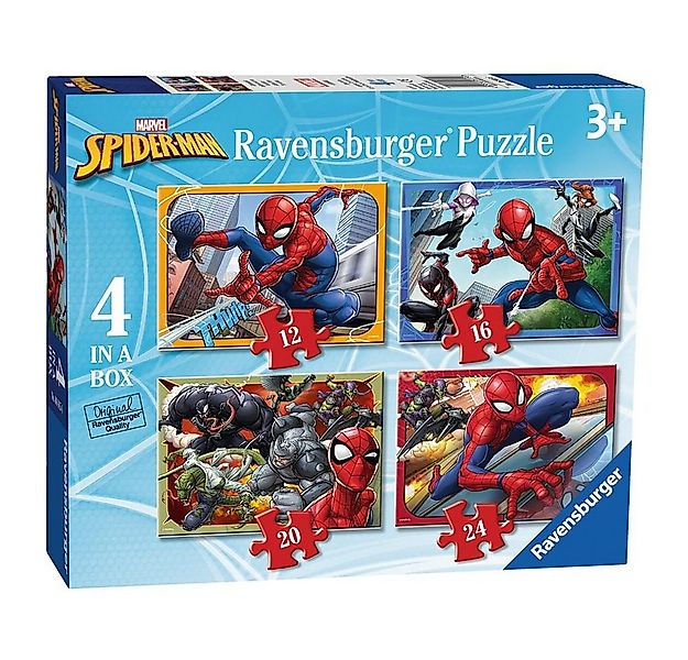 Spiderman Puzzle 4 in 1 Puzzle Box Spiderman Marvel Ravensburger Kinder Puz günstig online kaufen