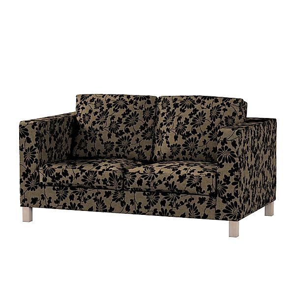 Bezug für Karlanda 2-Sitzer Sofa nicht ausklappbar, kurz, beige-schwarz, 60 günstig online kaufen