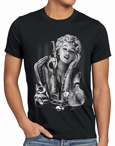 style3 Print-Shirt Herren T-Shirt Marilyn Tattoo Heartbreaker monroe rock p günstig online kaufen