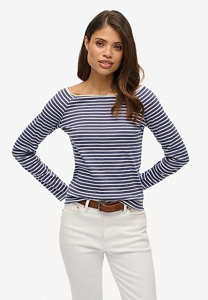 Superdry Langarmshirt BARDOT OFF SHOULDER TOP mit U-Boot Ausschnitt und Wel günstig online kaufen