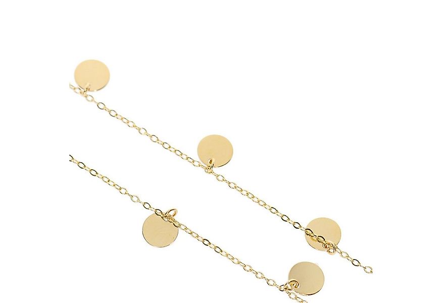 Stella-Jewellery Collier 585 er Gold Halskette für Damen mit 5 Plättchen (i günstig online kaufen