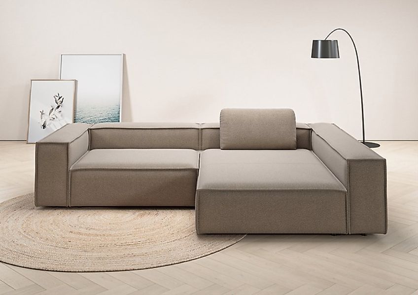 Places of Style Ecksofa »Watertown, moderne XXL L-Form, 306 cm breit«, Komf günstig online kaufen