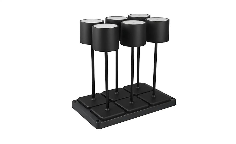 Akku-Tischleuchte 6er-Set   ¦ schwarz ¦ Maße (cm): B: 42 H: 40 T: 26.0 Lamp günstig online kaufen