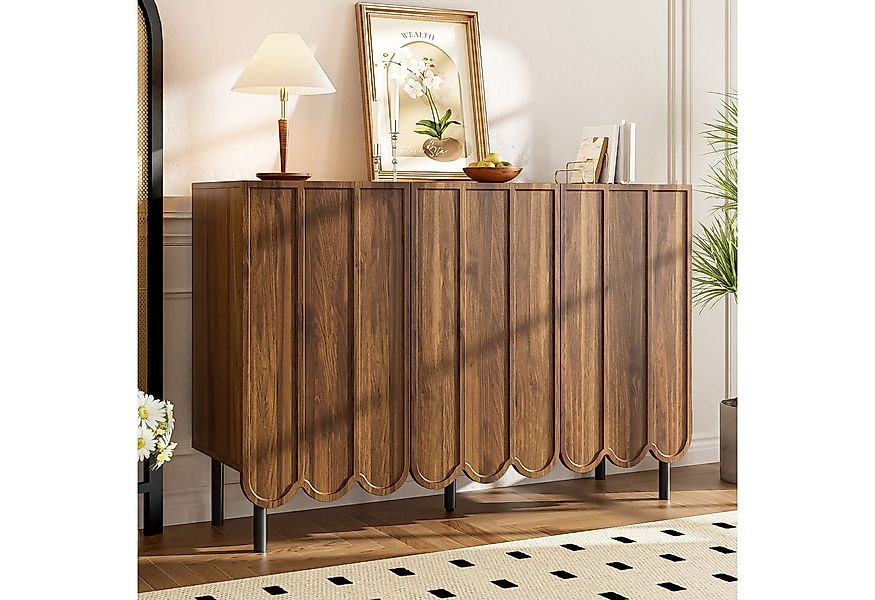 Merax Sideboard in Holzoptik mit Push-to-Open-System (Buffetschrank Anricht günstig online kaufen