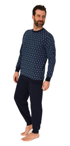 Normann Pyjama Herren Schlafanzug lang mit günstig online kaufen