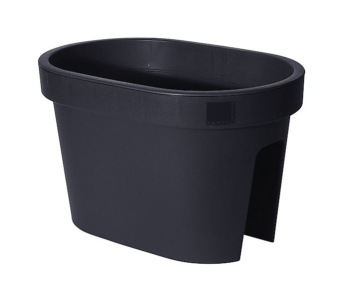 Spetebo Blumentopf Balkon Blumentopf OVAL - klein / anthrazit (Stück, 1 St. günstig online kaufen