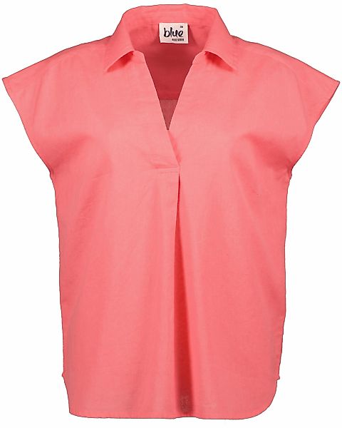 Blue Seven Blusenshirt Damen Bluse mit Hemd-Kragen und V-Ausschnitt - Kurza günstig online kaufen