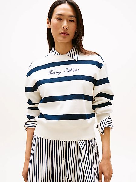 Tommy Hilfiger Sweatshirt "SCRIPT REG PIQUE SWTSHRT", mit Tommy Hilfiger Sc günstig online kaufen