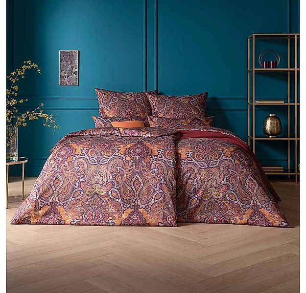 Estella Bettwäsche Estella Mako-Satin Bettwäsche 135x200 Fernanda abendrot günstig online kaufen