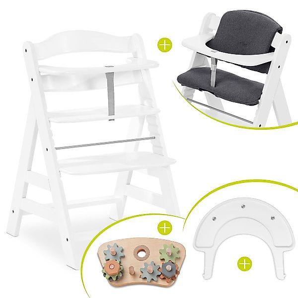 Hauck Hochstuhl Alpha Plus White, Holz günstig online kaufen