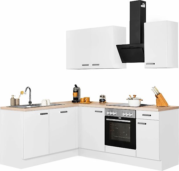OPTIFIT Winkelküche "Parma" mit E-Geräten, Stellbreite 215x175 cm günstig online kaufen