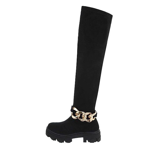 Ital-Design Damen Party & Clubwear Overkneestiefel günstig online kaufen