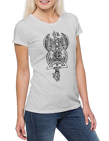 Urban Backwoods Print-Shirt Thor's Hammer Fox Damen T-Shirt Mjölnir Fuchs R günstig online kaufen