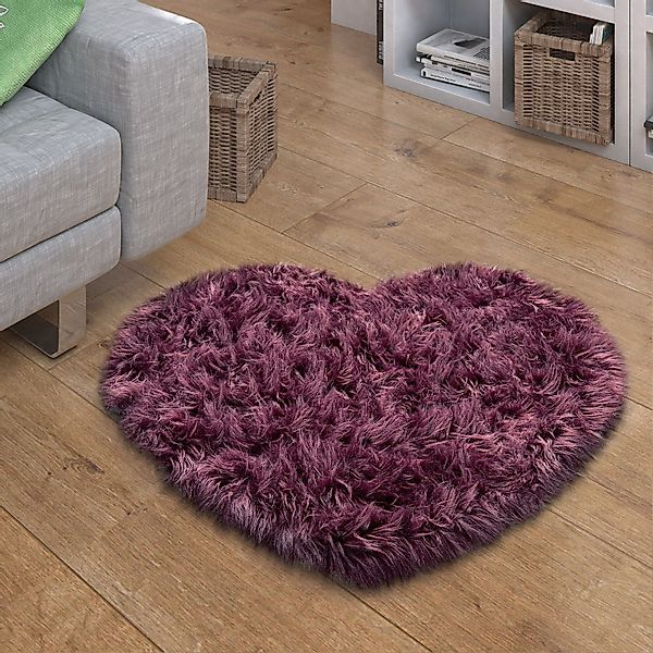 Paco Home Fellteppich Playa 960, herzförmig, günstig online kaufen