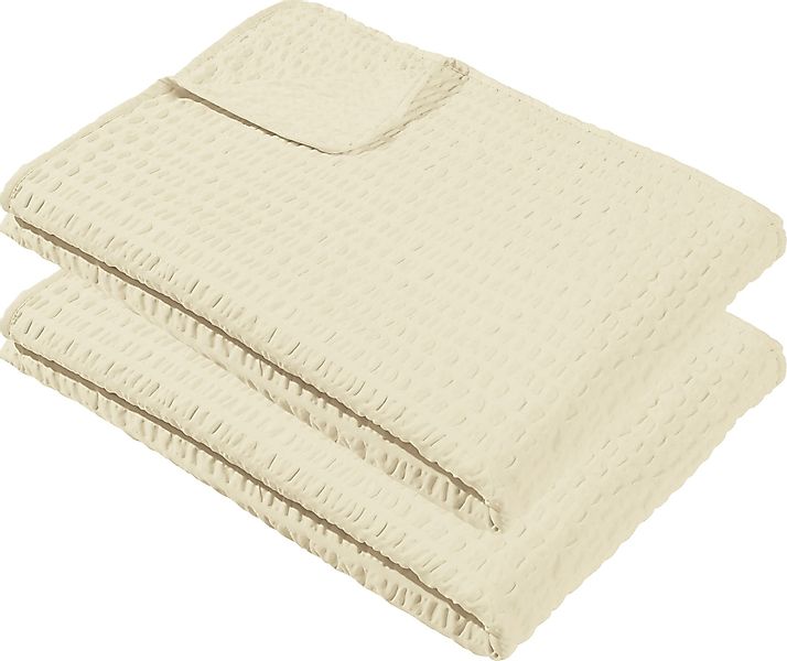 Wohndecke Sommerdecke "Detroit" 2er-Pack, REDBEST, Microfaser-Seersucker günstig online kaufen