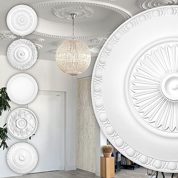 Hexim Perfect Wanddekoobjekt B3023 (Stuckrosette aus günstig online kaufen