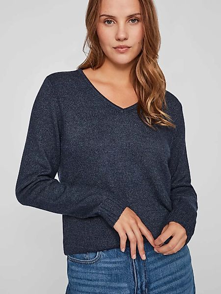 Vila V-Ausschnitt-Pullover "VIRIL V-NECK L/S KNIT TOP - NOOS" günstig online kaufen