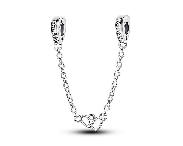 PANDACHARMS Bead Verschlungene Herzen Stopper Sicherheitskette, 925er Sterl günstig online kaufen