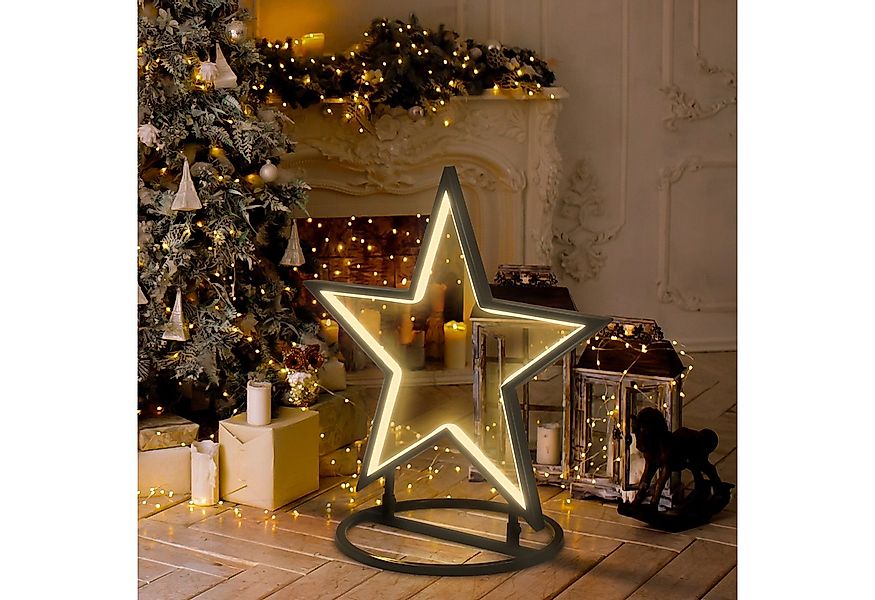 Salcar LED-Lichterkette 50cm LED Gartenstecker Stern Garten Stern Leuchte W günstig online kaufen