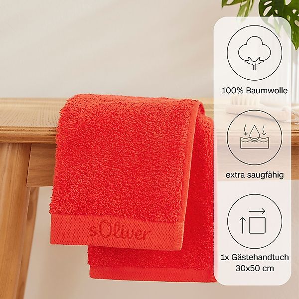 s.Oliver Gästehandtuch s.Oliver, Premium Qualität, 600 günstig online kaufen