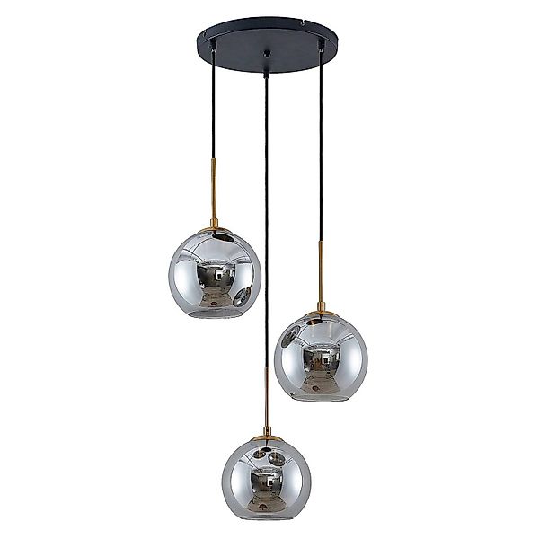 Lindby Pendelleuchte Jurian 9627832 Modern in Alu aus Metall 3-flammig E27 günstig online kaufen