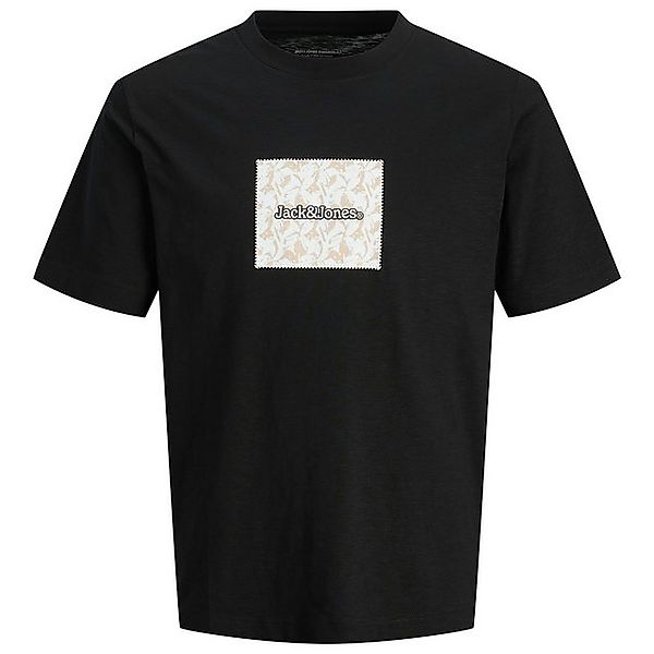 Jack & Jones Rundhalsshirt Jack&Jones T-Shirt JORSPLIT AOP BRANDING schwarz günstig online kaufen