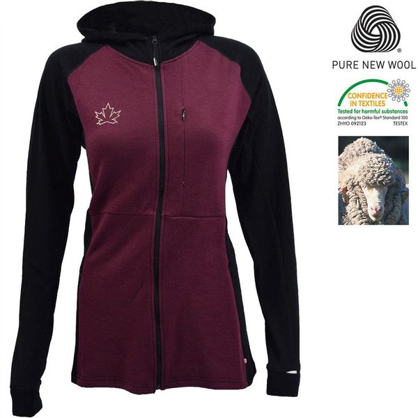 Canada North Kapuzenfleecejacke Damen Merinojacke Mix günstig online kaufen
