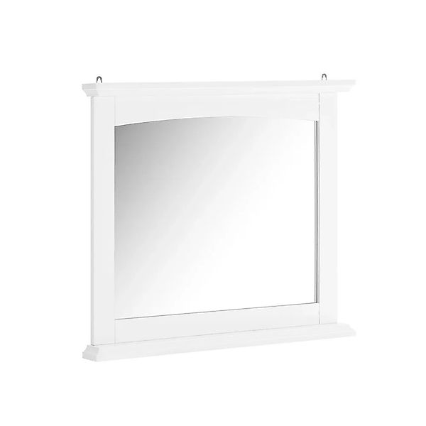 SoBuy Badezimmerspiegel Wandspiegel mit Ablage 60x53,5x6cm Weiß BZR212-W günstig online kaufen