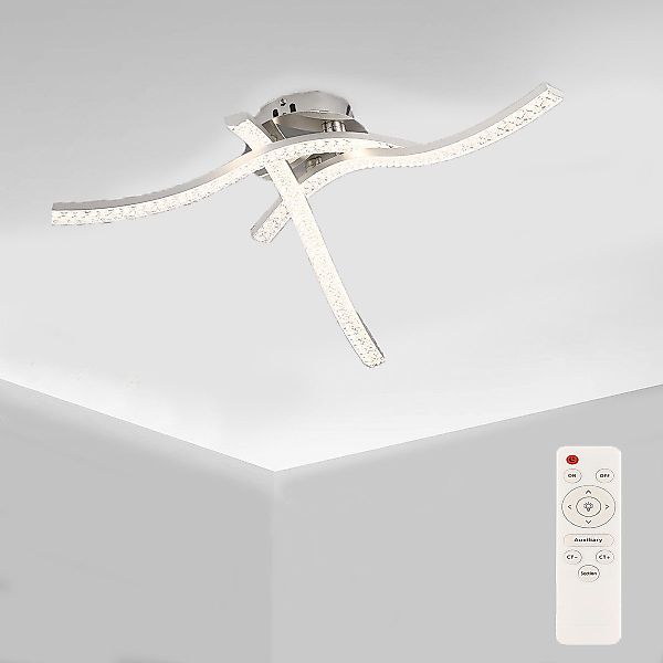 oyajia Deckenleuchte Kristall LED Deckenlampe 3/4 günstig online kaufen