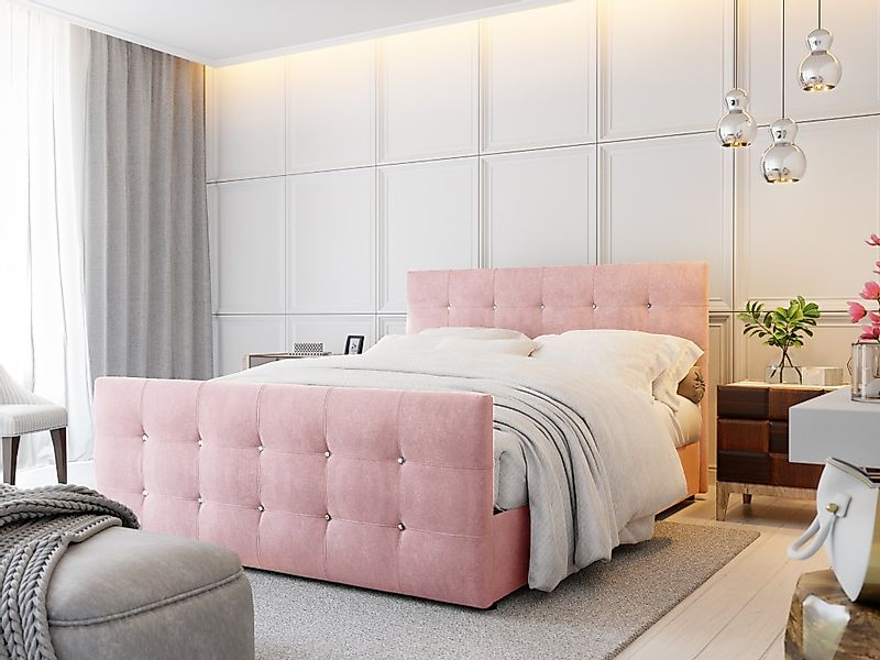 yourhouse24 Boxspringbett Cleo mit 2 Bettkästen, günstig online kaufen