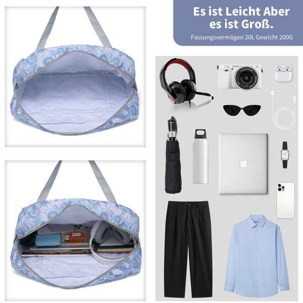 KONO Reisetasche Faltbar Damen Handgepäck Tasche günstig online kaufen