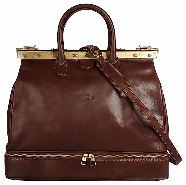 Piké Reisetasche echt Leder, Made in Italy günstig online kaufen