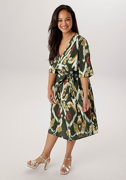 Aniston PLUS Blusenkleid mit dekorativer V-Ausschnitt - NEUE KOLLEKTION günstig online kaufen