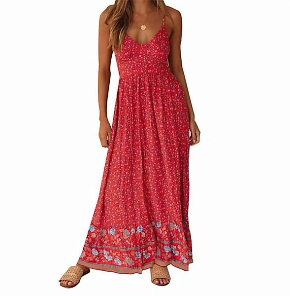 AFAZ New Trading UG Sommerkleid Sommerkleider Damen Kleid Bohemian Blumen 3 günstig online kaufen