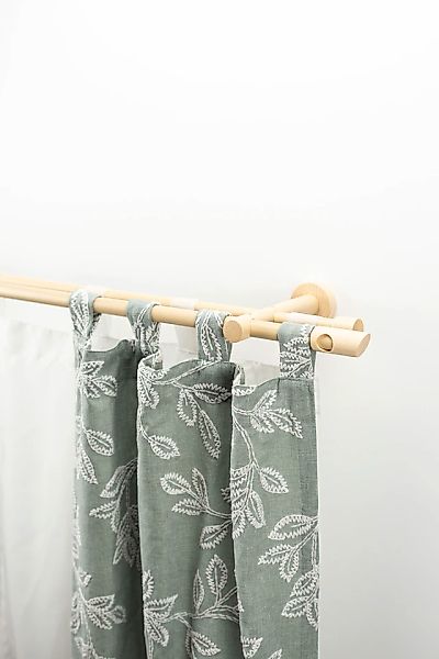 GARESA Gardinenstange »PILA« Ø 20 mm 2 läufig-läufig Wunschmaßlänge Vorhang günstig online kaufen