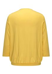 GOLDNER Kurzarmbluse Kurzgröße: Chiffon-Shirt mit 3/4-Arm, günstig online kaufen