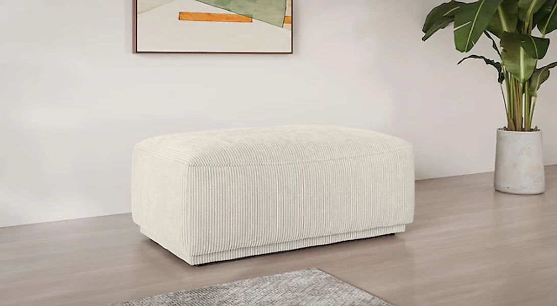 s.Oliver Polsterhocker »EMMERIK Sitzhocker mit Wellenfederung, Maße B/T/H: günstig online kaufen