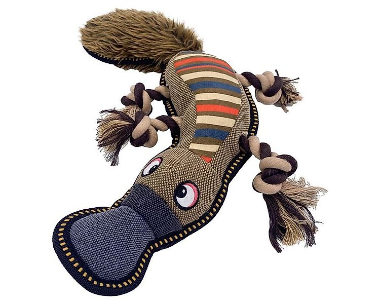 DUVO+ Tierkuscheltier Hundespielzeug Canvas Schnabeltier braun günstig online kaufen