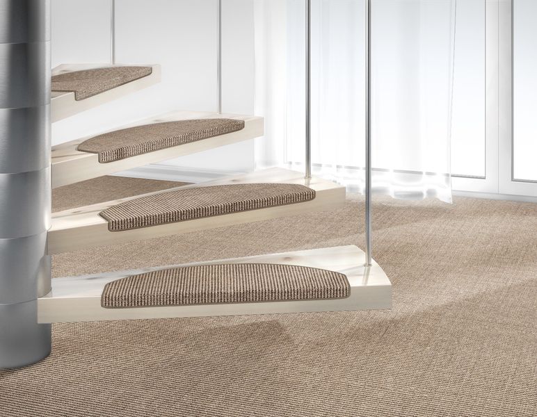 Dekowe Stufenmatte "Mara S2" halbrund 5 mm Höhe 100% Sisal, große Farbauswa günstig online kaufen