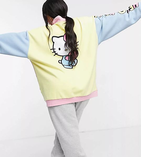 New Girl Order Curve x Hello Kitty – Oversize-Sweatshirt mit Polokragen und günstig online kaufen