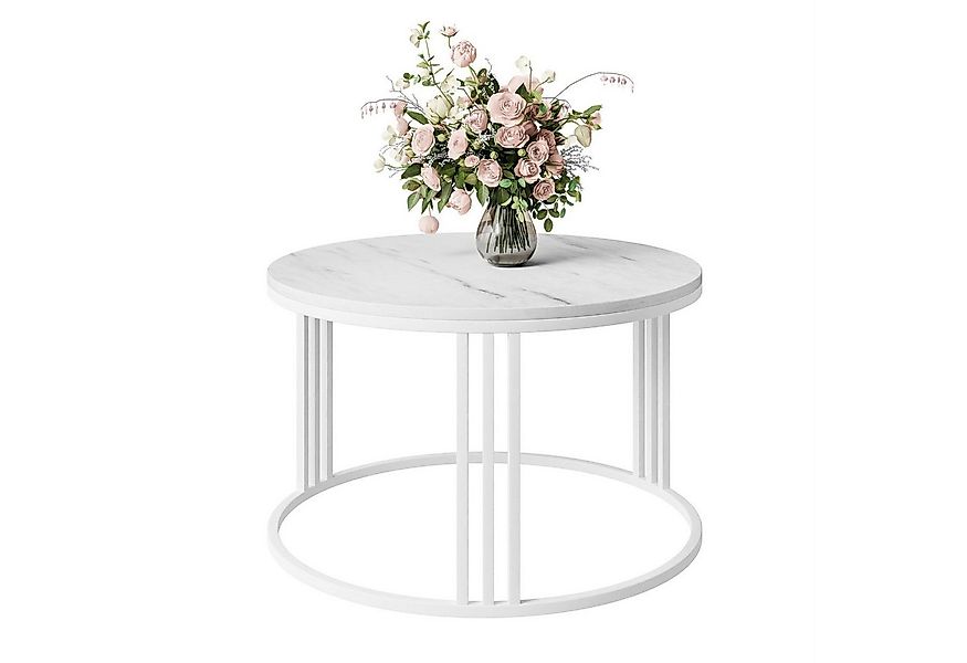 Lookway Couchtisch LORI LEVANTO mit weißem und schwarzem Gestell (1x Coucht günstig online kaufen