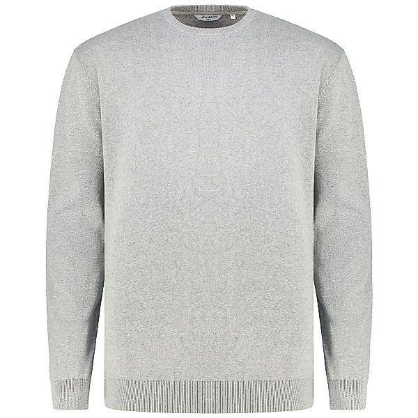 Pfundskerl Feinstrickpullover aus Baumwolle Farbe hellgrau Größe: 3XL günstig online kaufen
